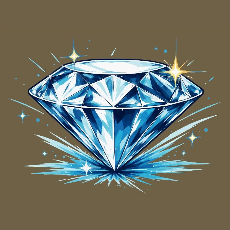 Eisblauer Diamant