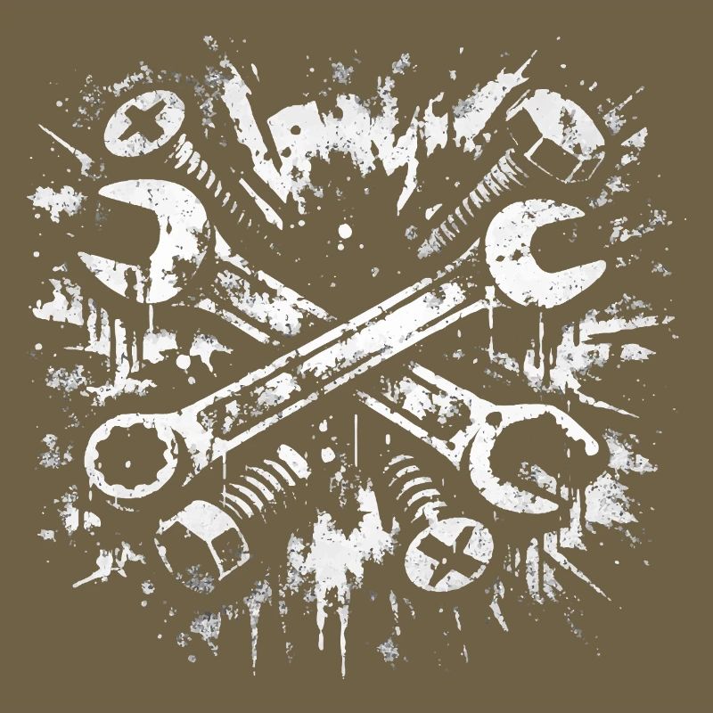 Conception de clé à molette Tool Grunge