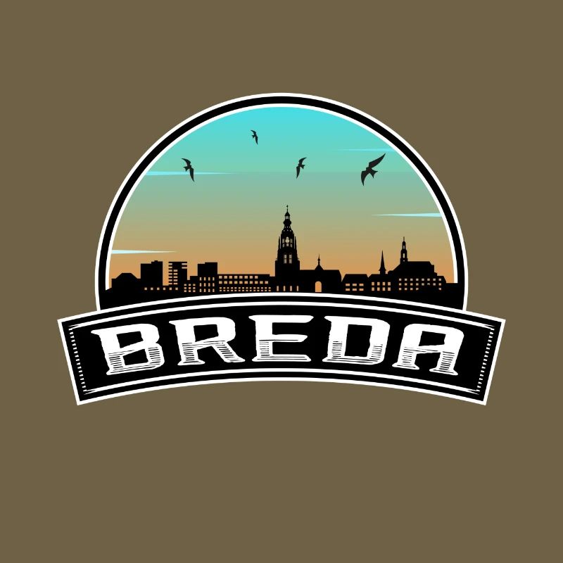 Breda Netherlands Skyline Dutch Souvenir