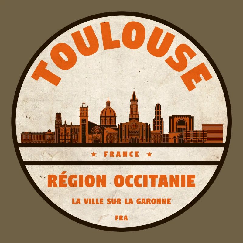 Toulouse Skyline Abzeichen