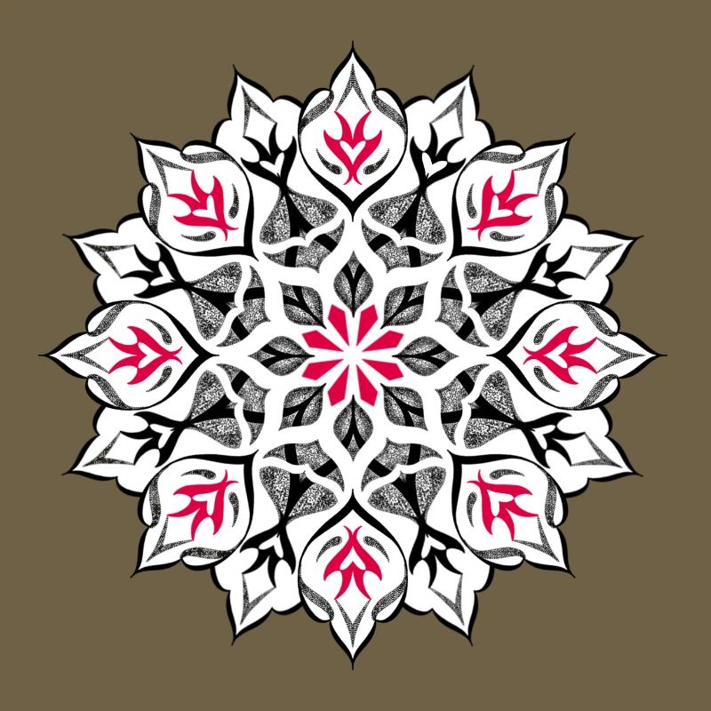 Dessin mandala dotwork