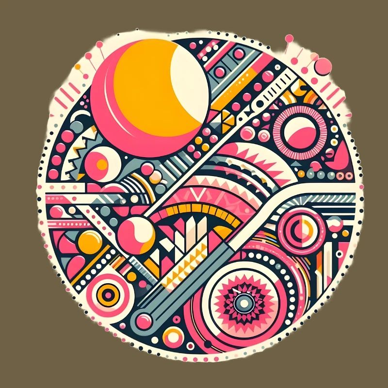 Neon Geometry — Orbit Bloom