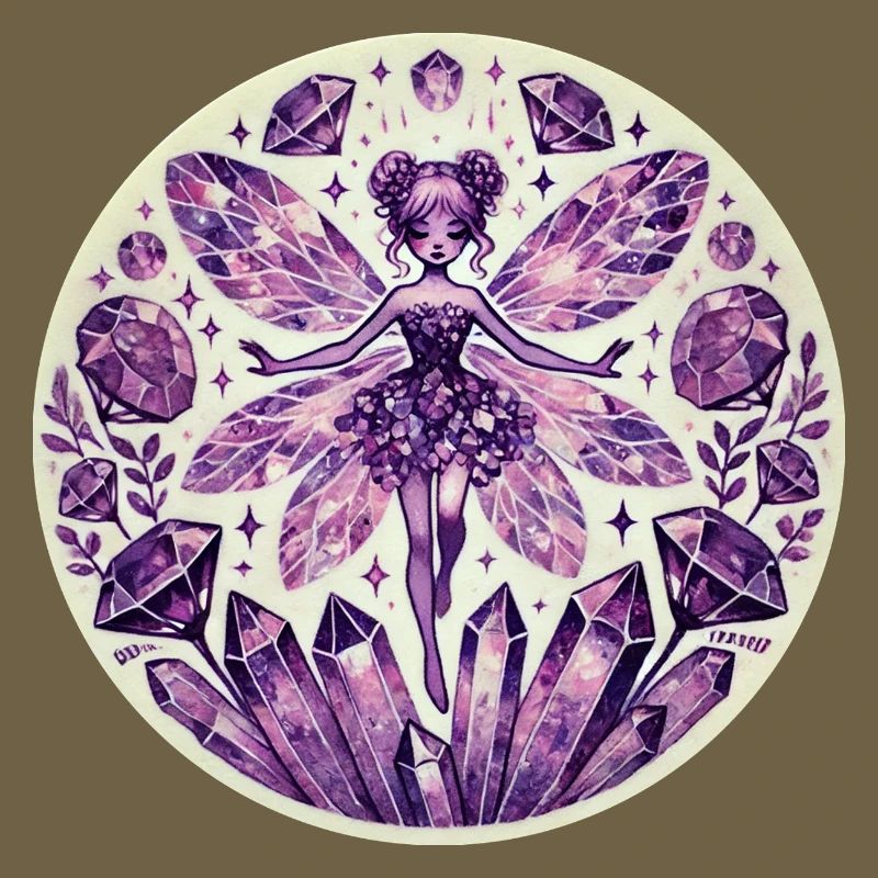 Conception de fée de cristal mystique