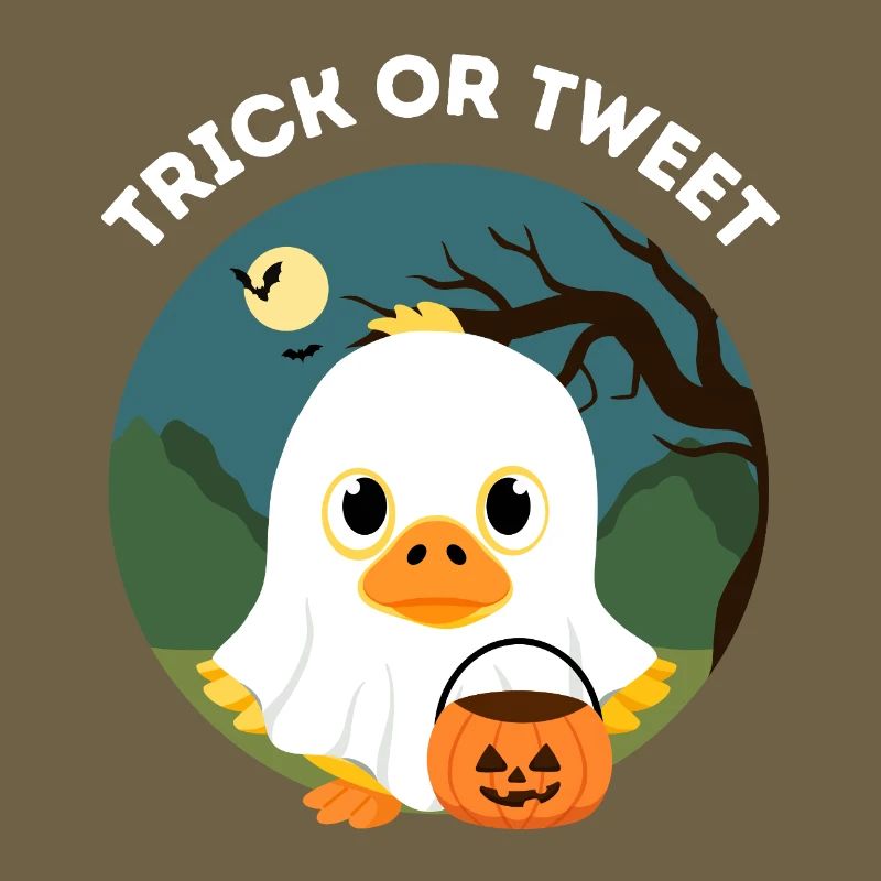 Lustiges Halloween – Süßes oder Tweet Entlein