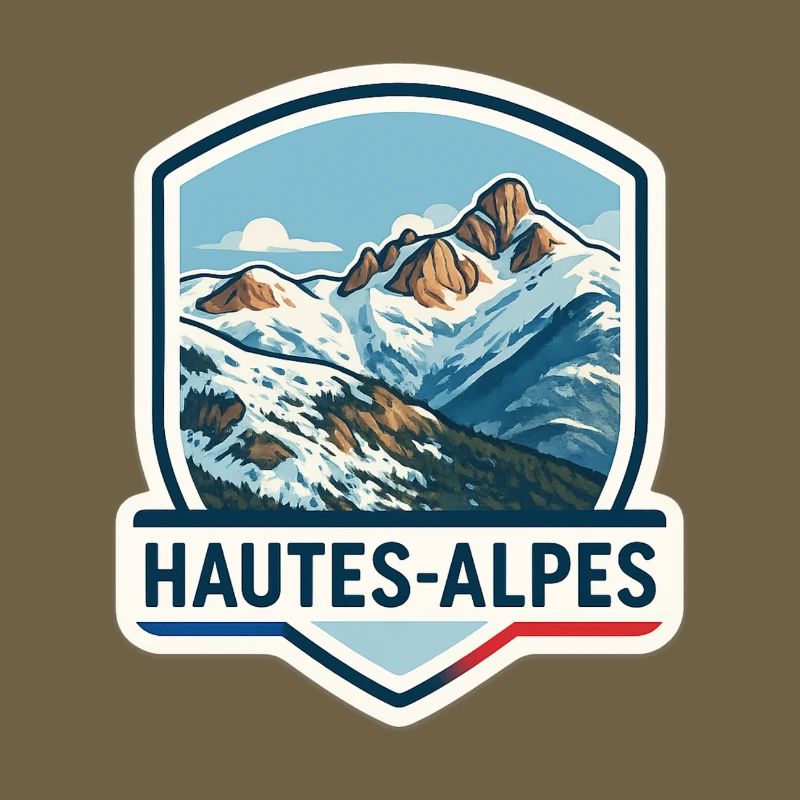 Blauer Alpen-Schild