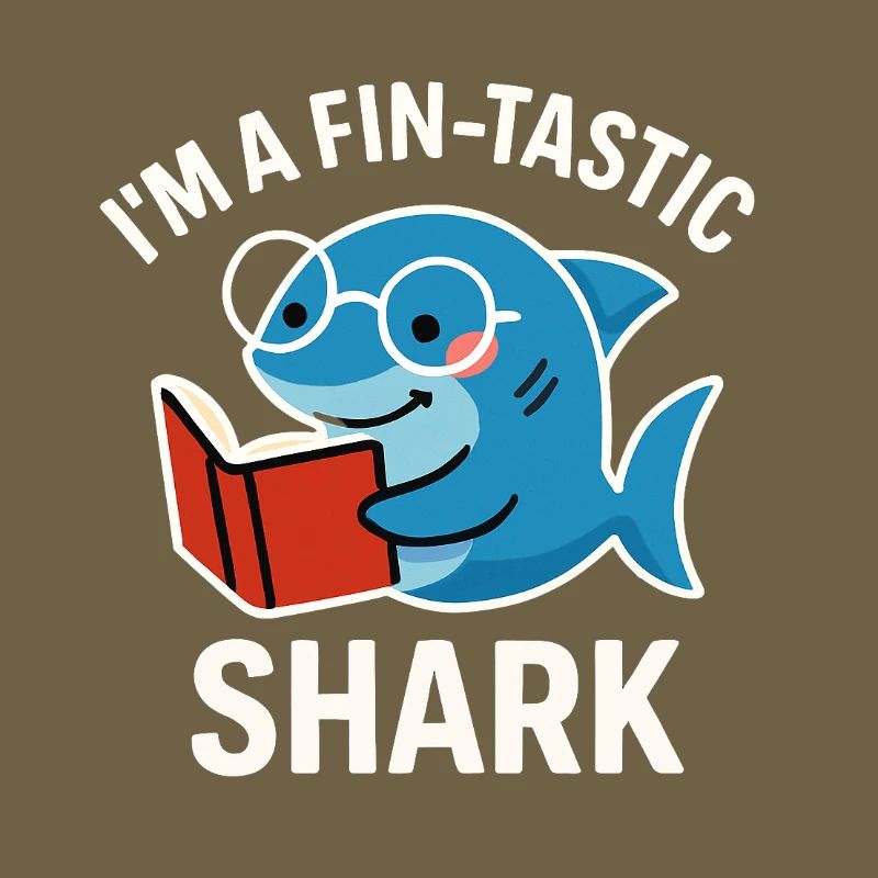 Fin-Tastic Shark liest Buch