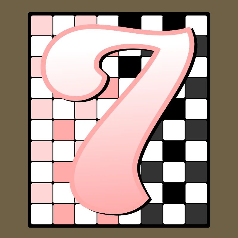 7th BIRTHDAY - PINK CHECKERED
