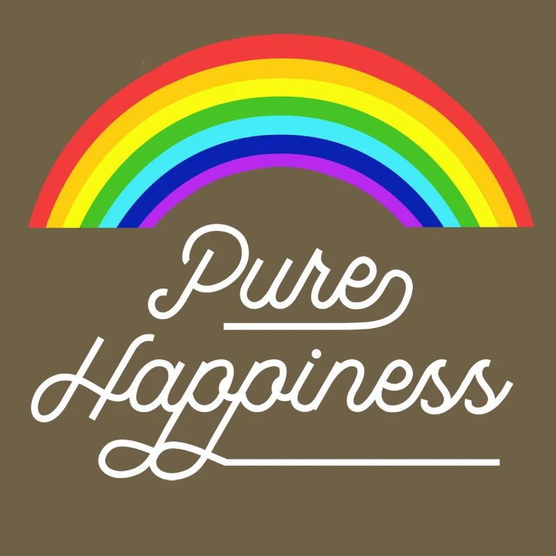 Reines Glück Regenbogenzitat