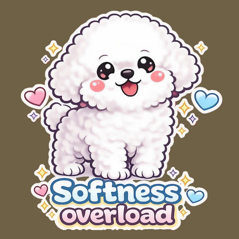 Softness Overload - Cute Bichon Dog Design