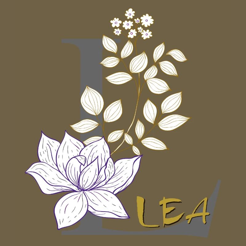 Lettre L Initiale Lea