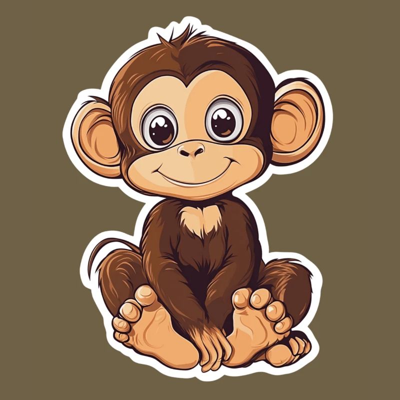 Cute Monkey Cute Monkey Gift for Monkey Fans