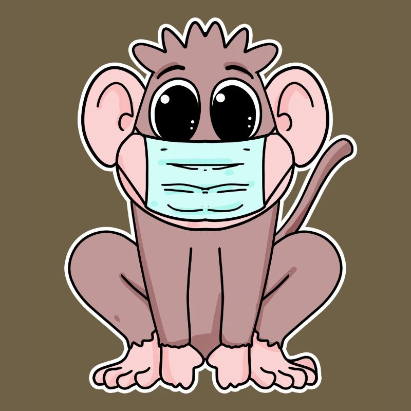 Monkey with mask