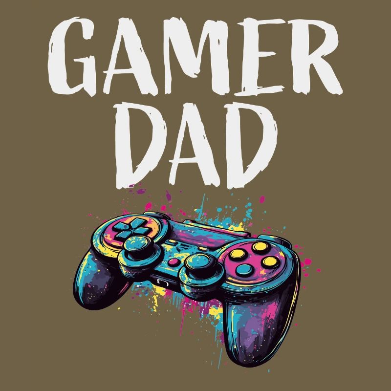 Gamer Dad Controller Color Explosion