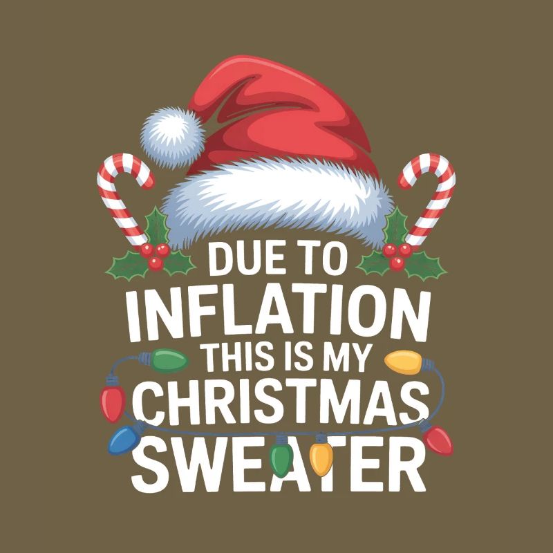 Inflation Weihnachtspullover-Humor