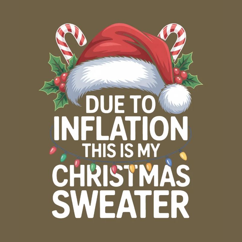 Inflation Weihnachtspullover Wortspiel