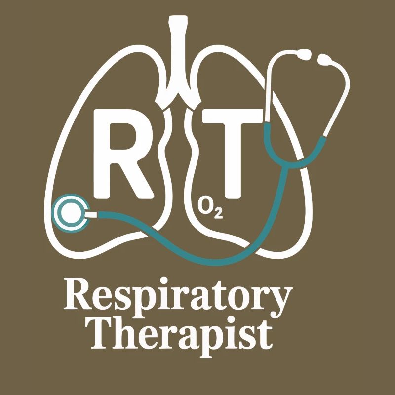 Respiratory Therapy RT Logo Lung Stethoscope