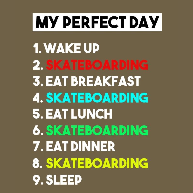 Mein perfektes Skateboard-Routine-Design
