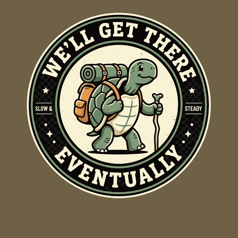 We'll Get There Eventually Wandering Turtle