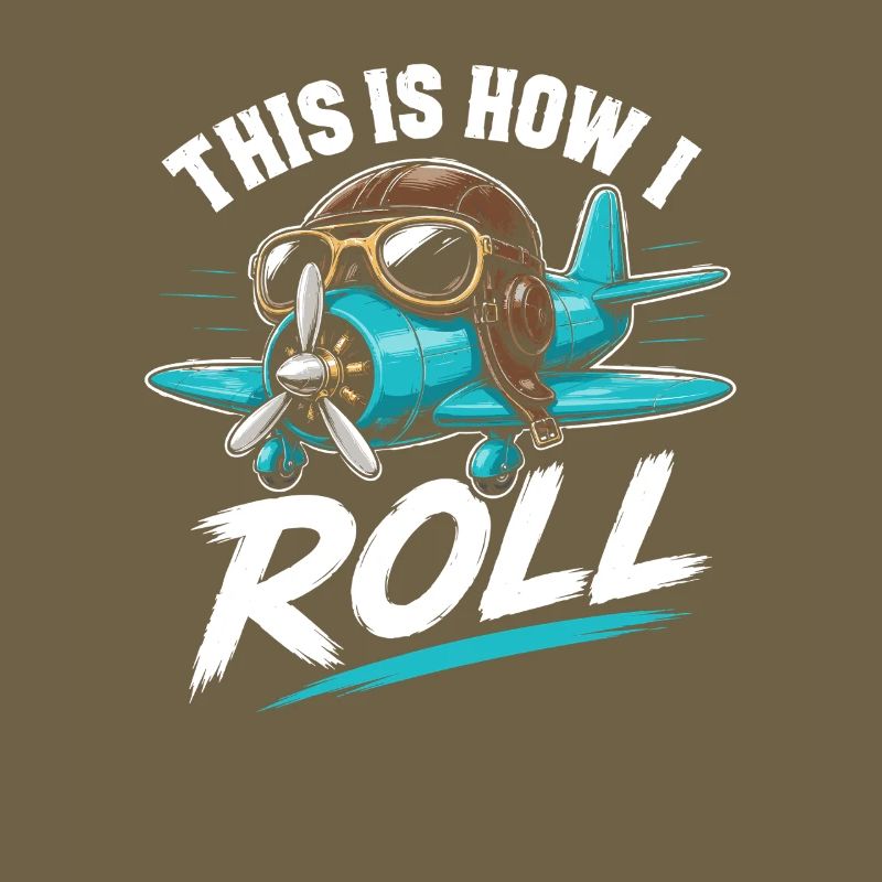 Propellerflugzeug Roll Spruch