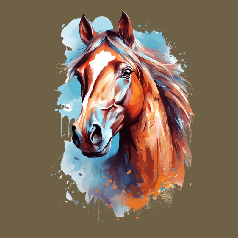 Aqaurell Pferd Design