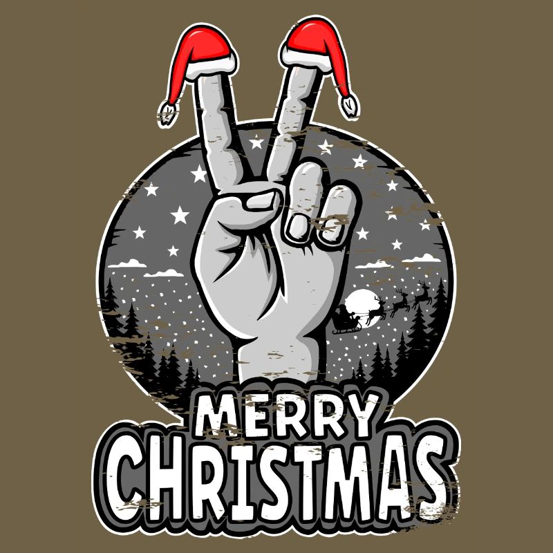 Conception du signe de paix de joyeux Noël