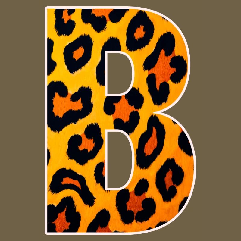 Monogramme LeopardB en look léopard