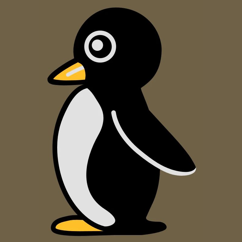 Minimalistischer Pinguin