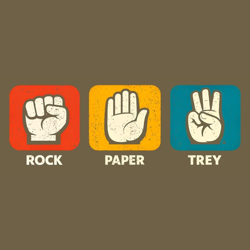 Rock Paper Trey 3 Pointer Basketball