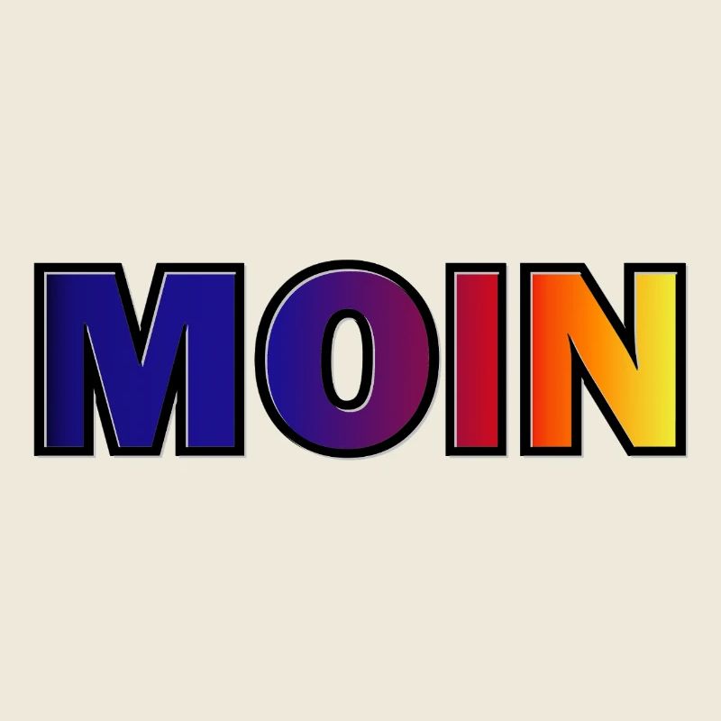 MOIN Gradient Typo Druck