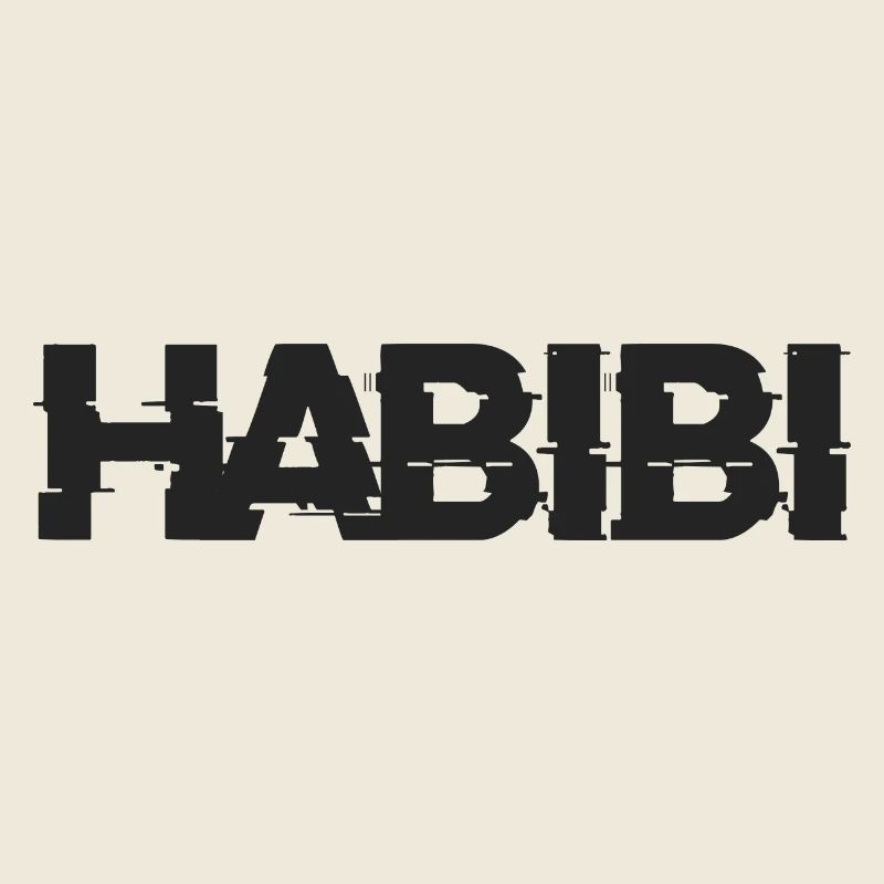 Lettrage Habibi