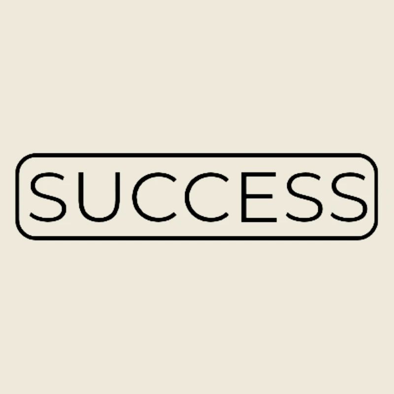 Minimalistisches Erfolgs-Typografie-Design