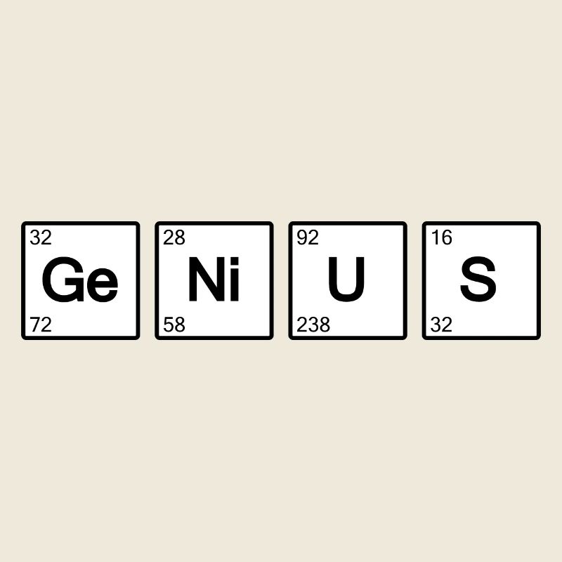 Genius Geek science (Blanc)