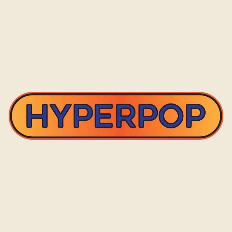 Hyperpop Music Cool Dance Aesthetic Graphic