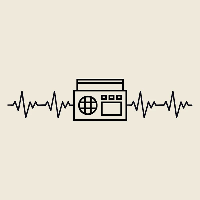 Ghetto blaster ECG battement de cœur