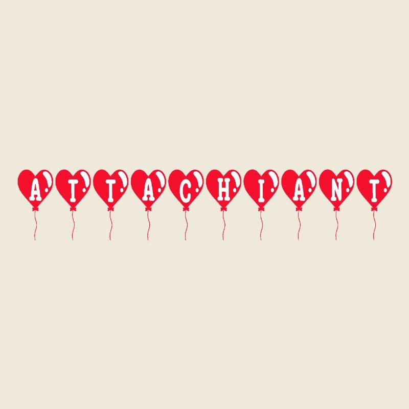 Ballons Cœurs Attachiants
