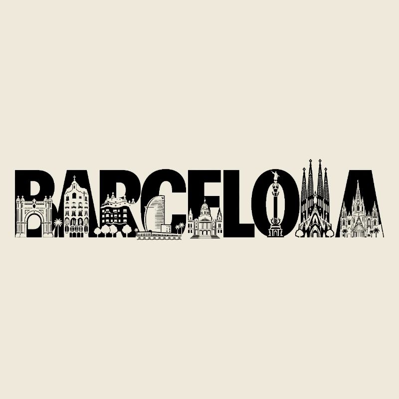 Barcelone, Espagne, Catalogne, silhouette à voir