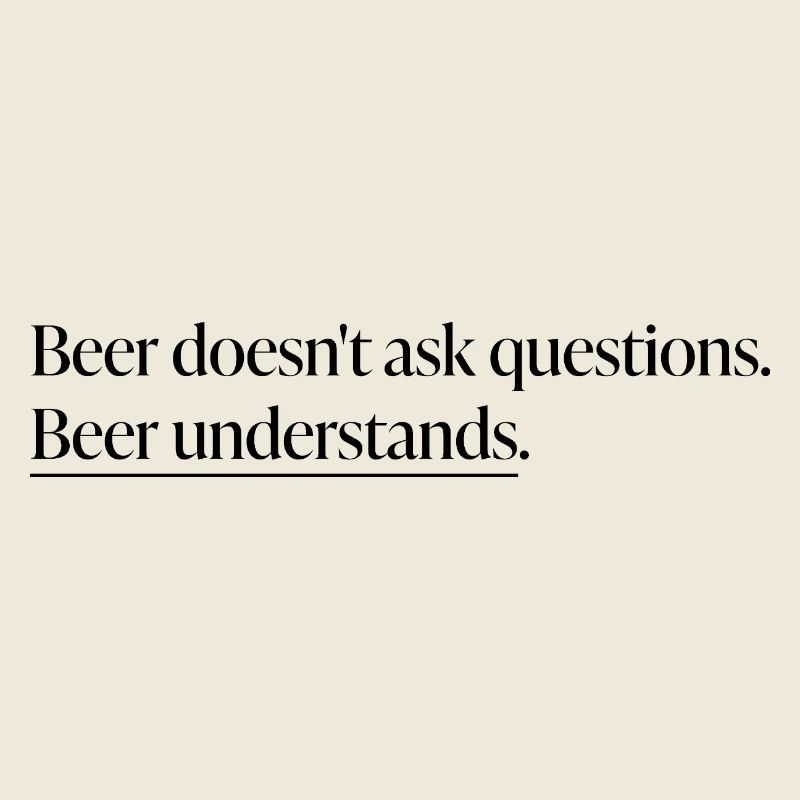 Chemise statement « Beer Understand »