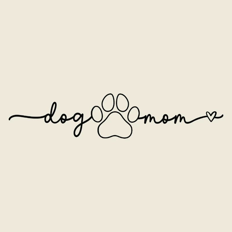 Hundemama Pfoten-Skript Design Mom