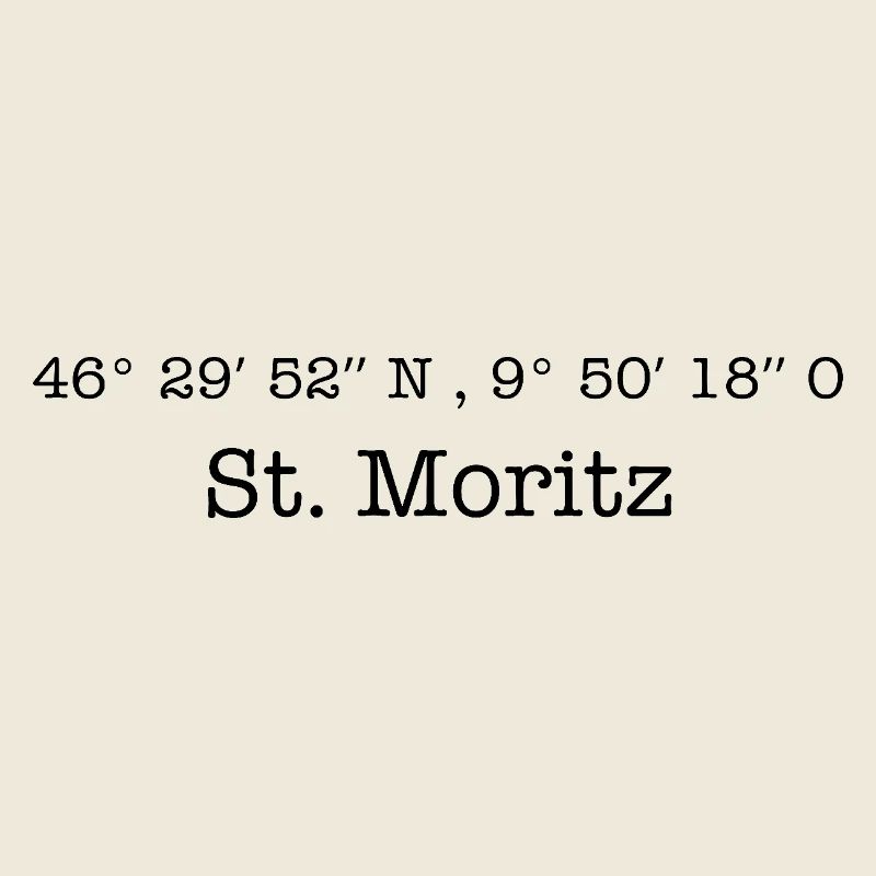 Coordinates Sankt Moritz Switzerland