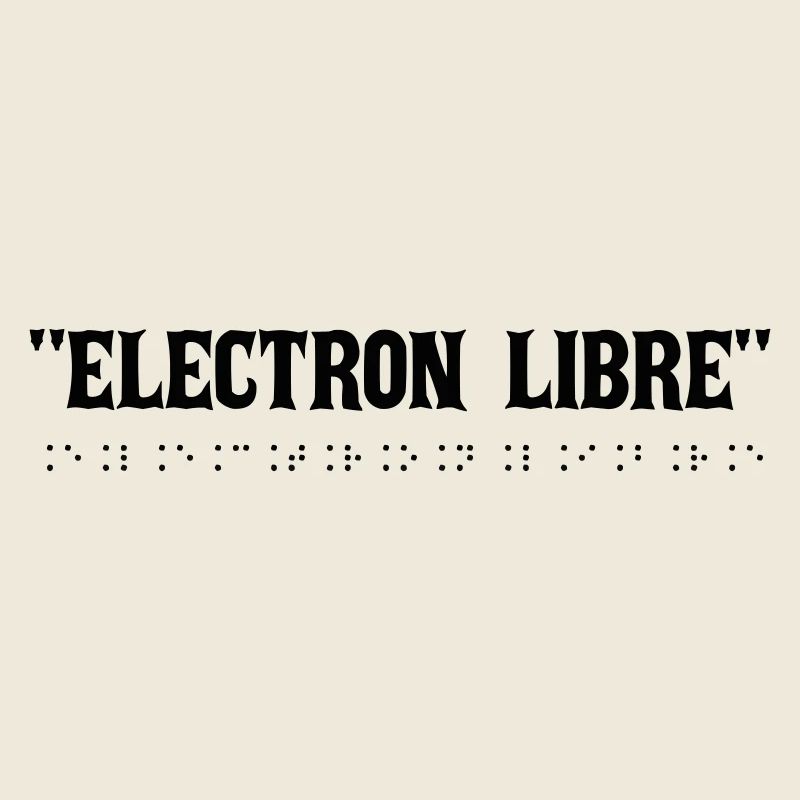 Typographie électro rétro