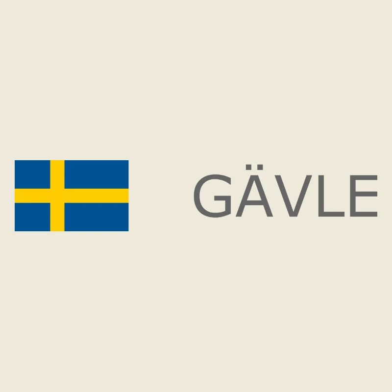 Drapeau de la Suède - Gävle - Sverige - Schweden