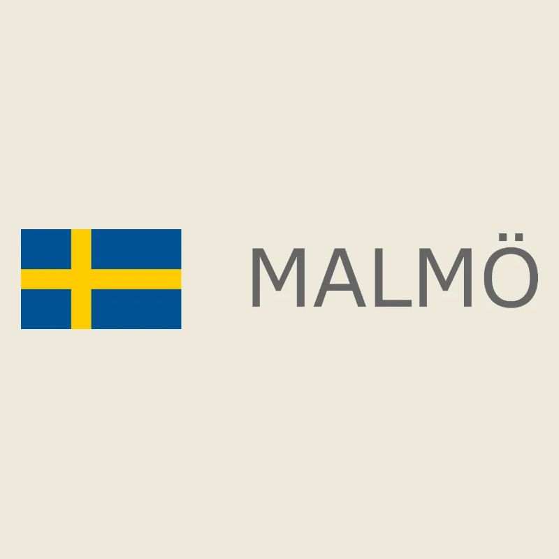 Drapeau de la Suède - Malmö - Sverige - Schweden