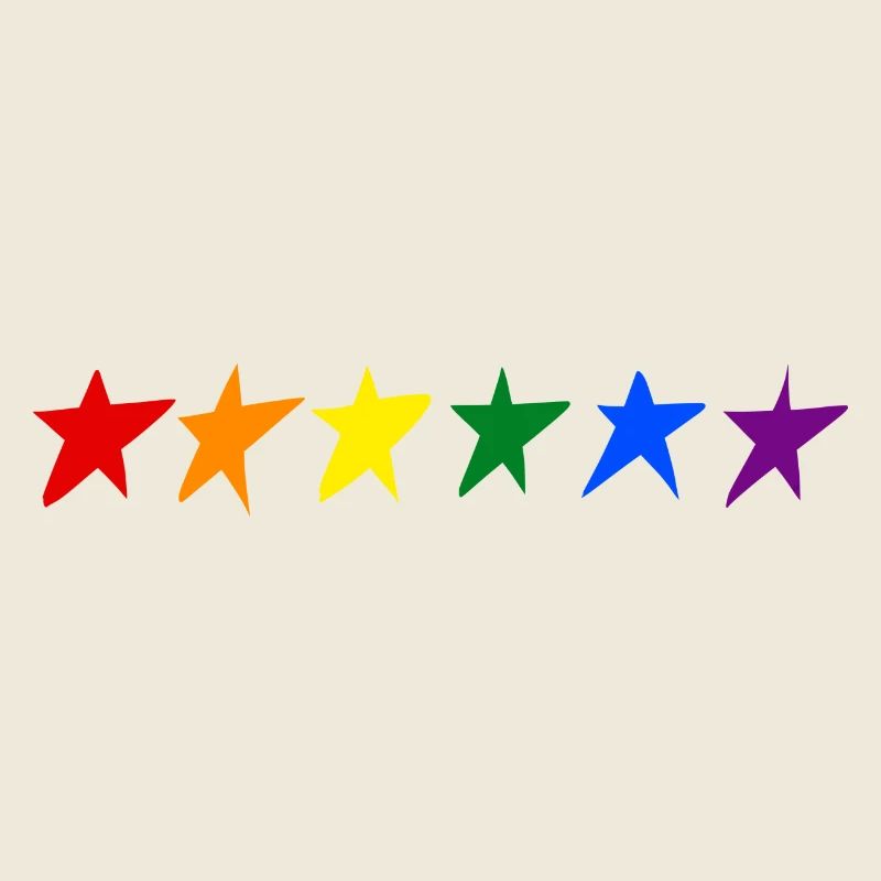 ÉTOILES AVEC DES COULEURS LGTB
