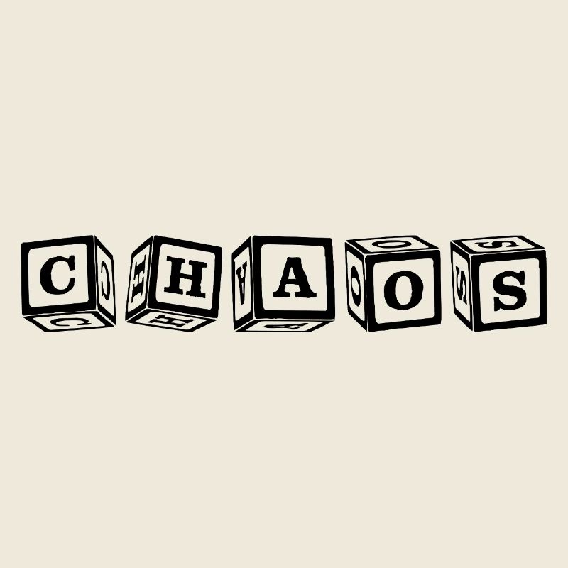 Chaos – Conception de lettres cubiques 3D attrayante