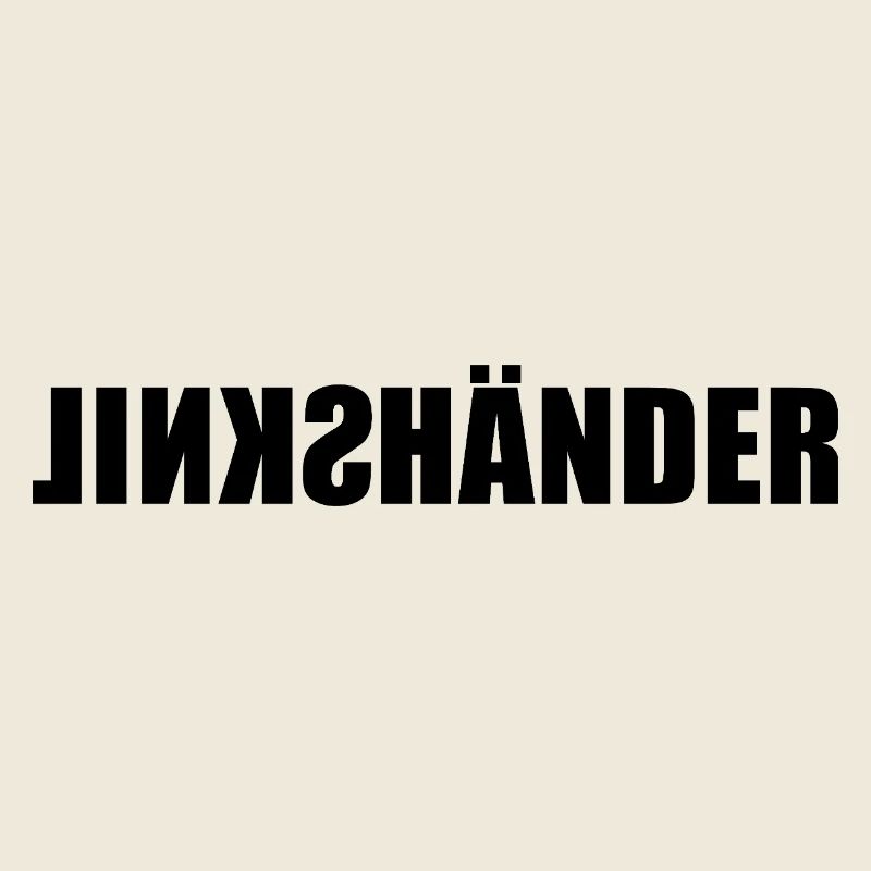 Linkshänder - mit links - Spiegelschrift