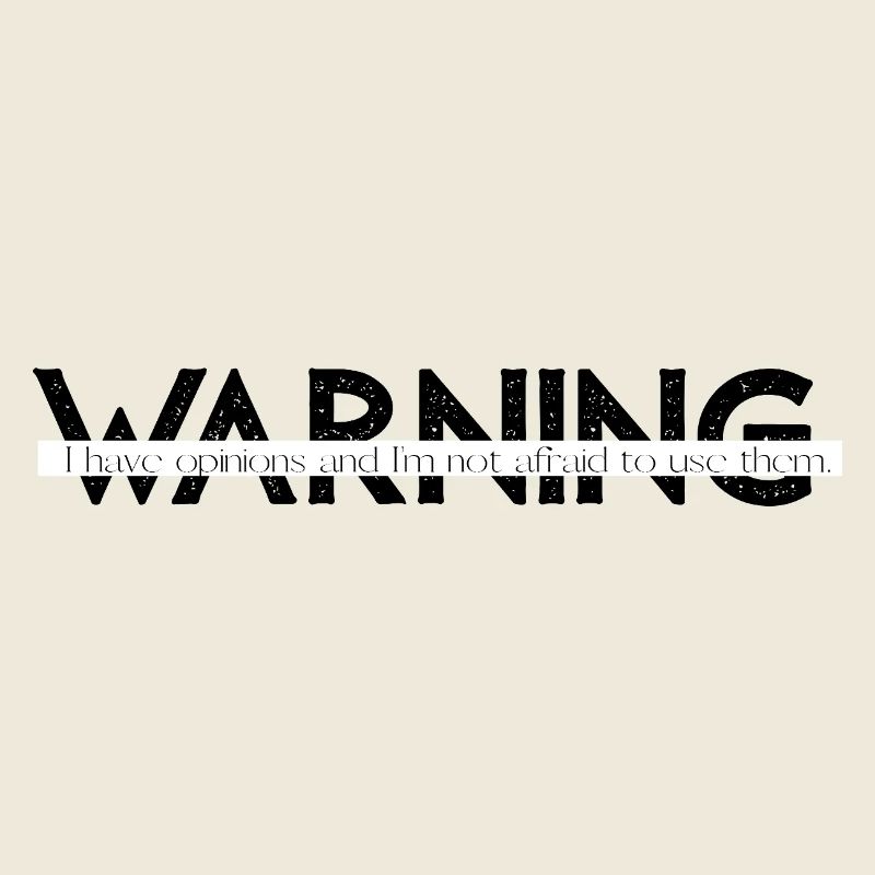 Warnung Lustig Fett Statement Design