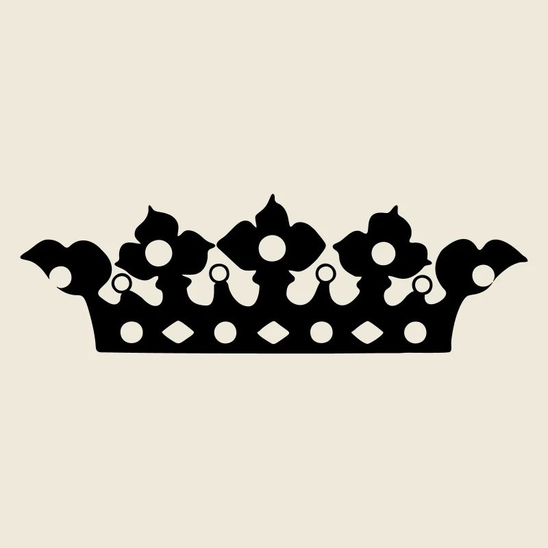 Couronne dorée avec nuance de perles