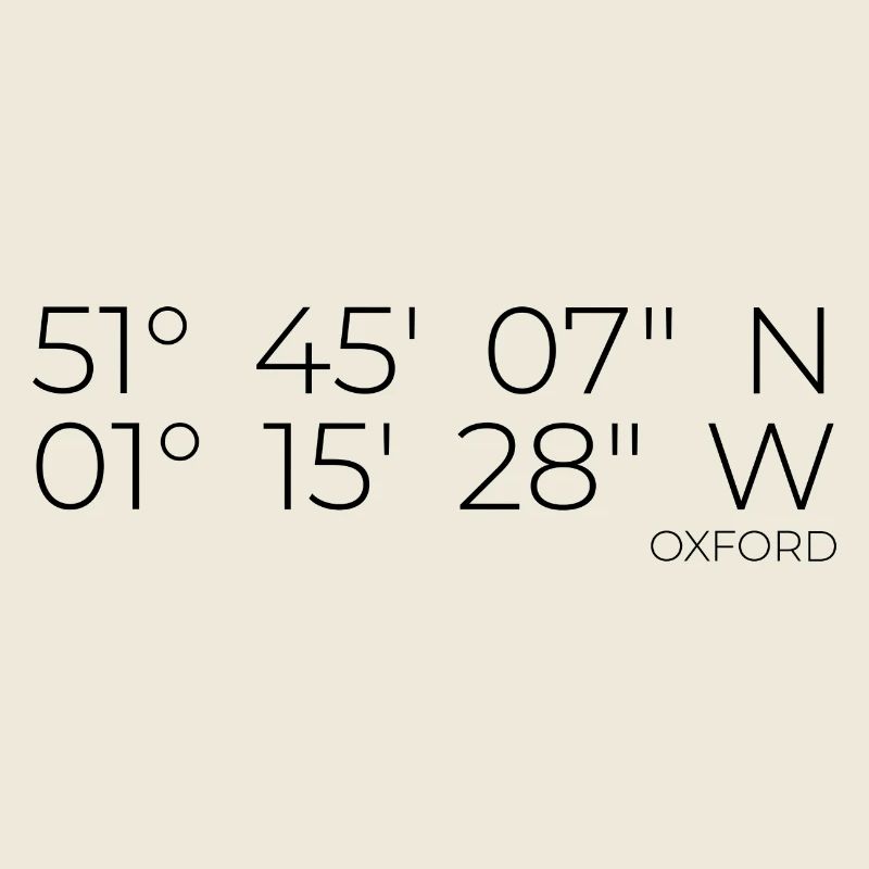Coordinates Oxford England