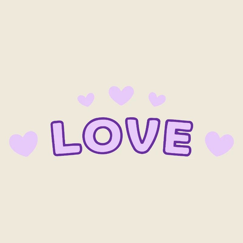 Liebe Purple Heart Tippfehler