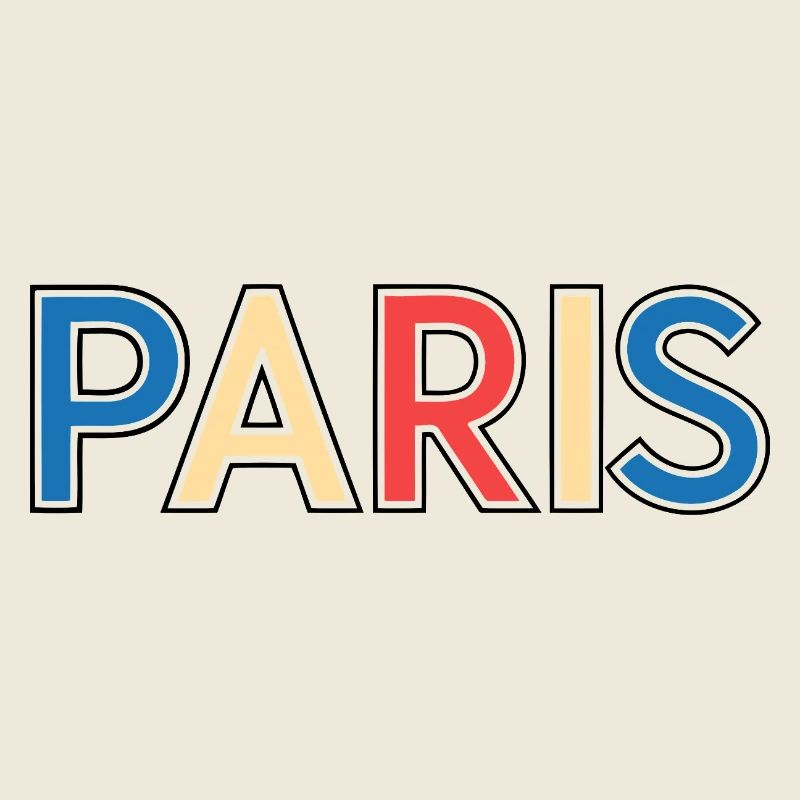 Paris rétro multicolore